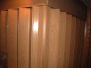 Description: Corner of folding partitions