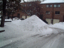 Description: Snow pile at corner.