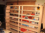 Description: Unfinished storage shelf